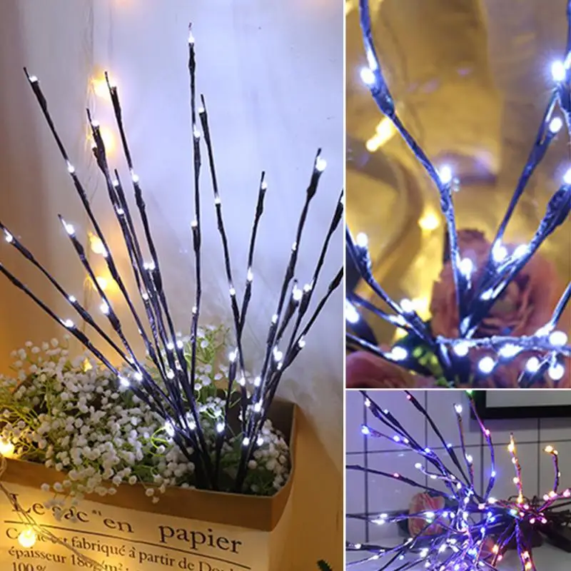 Рождественский Home Decor Light вечерние свадебные цветочные отрасль Willow|Кулоны и