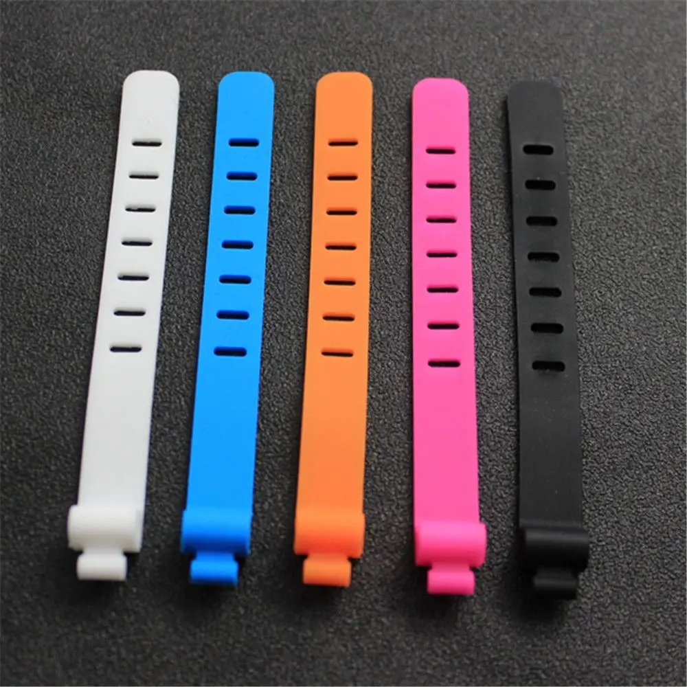 10pcs Silicone Cable Winder Organizer Wire Wrapped Cord Earphone Desk Storage Line Holder Office Set Accessories | Канцтовары для
