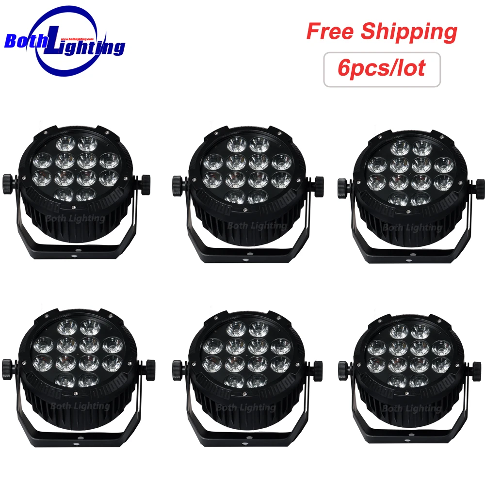 Водонепроницаемый светодиодный светильник IP54 для диджея 6 в 1 12 шт. 18 Вт|Эффект