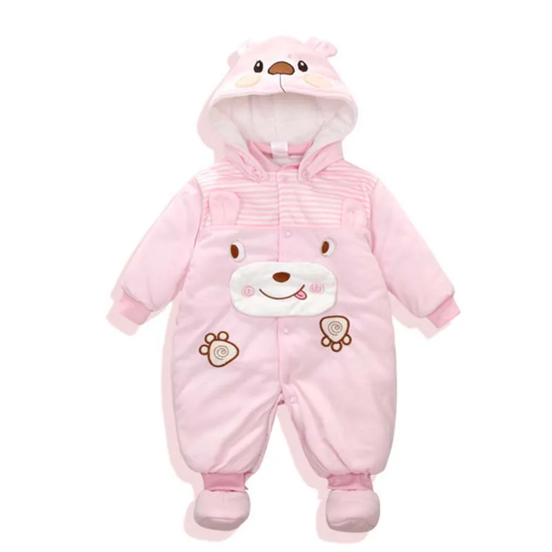 Плотный детский комбинезон теплая зимняя модель для новорожденных уличная