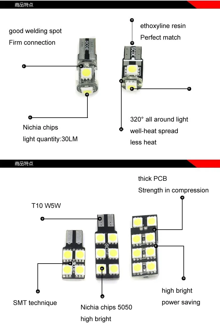 SCOE P21W DC12V 30SMD 5050 светодиодный автомобильный Стайлинг светодиодный задний противотуманный светильник источник для peugeot 206
