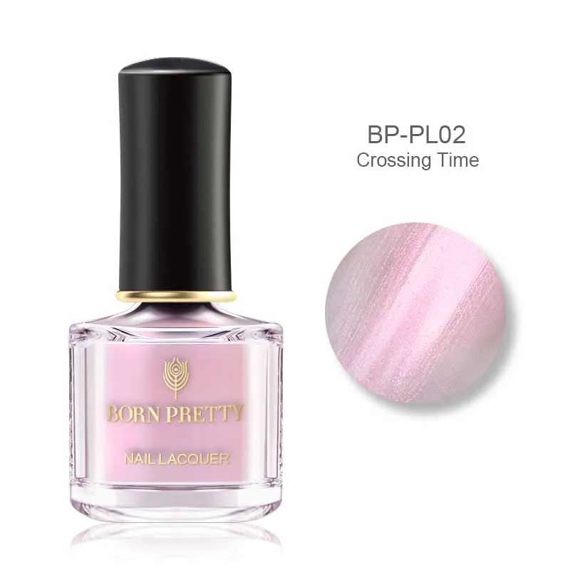 BP-PL02 Born pretty, голографическая лак для ногтей, Розовый Блестящий мерцающий лазер, лак для ногтей, цветной, сделай сам, маникюрный дизайн, 6 мл, лак для ногтей - Цвет: BP-PL02
