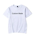 Футболка с логотипом сделай сам, хлопковая футболка с короткими рукавами, уличная футболка в стиле хип-хоп, большие размеры, на заказ, K 3567-TX01