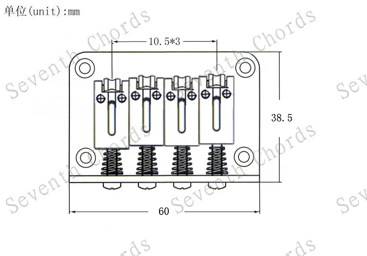 Комплект 4 ролик струны подседельный мостик для сигарной гитары электрическое
