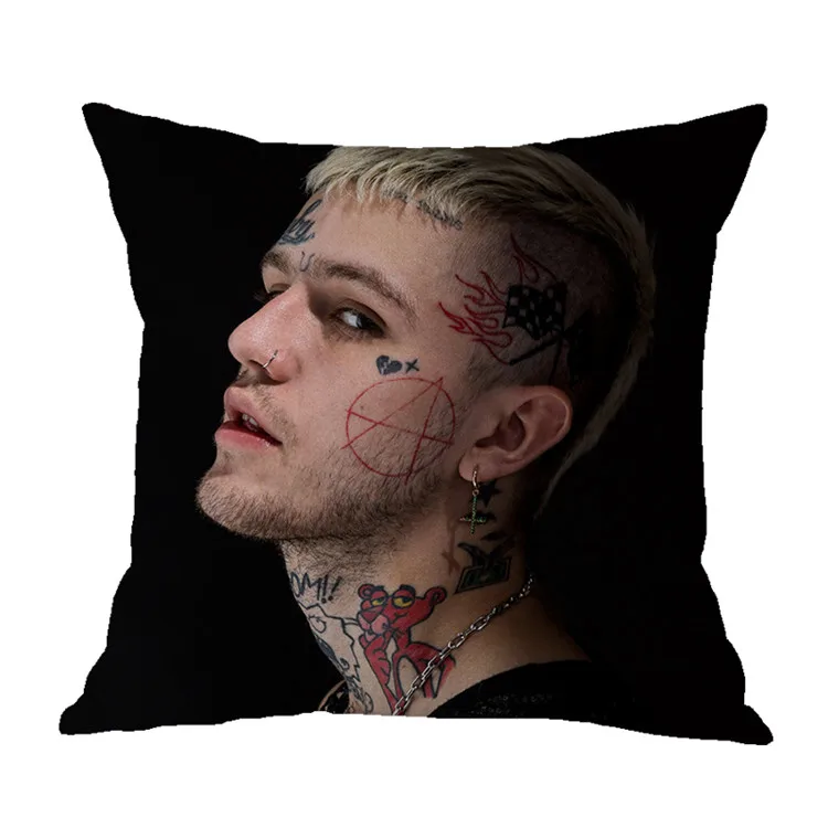 Эмо ловушка Lil peep чехол для подушки 45*45 Лен Хлопок домашние подушки мягкие декоративные наволочки для дивана кресла наволочки