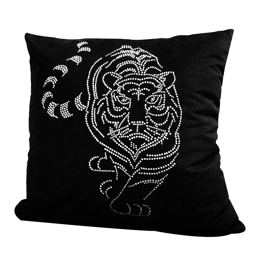 Новинка 2017 года дома Тигр С кристалалми и стразами Подушки Пледы диван кресло