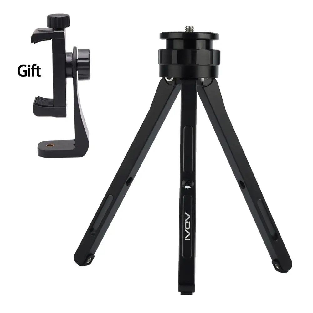 Black SETTO мини штатив камера для DJI Zhiyun телефон Алюминиевая Подставка все модели видео держатель Stativ мобильный Гибкий цифровой DSLR - Цвет: Black