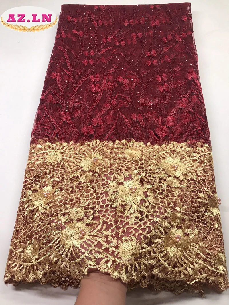 Африканская кружевная ткань 2018 вышитые нигерийские кружева для невесты высокое