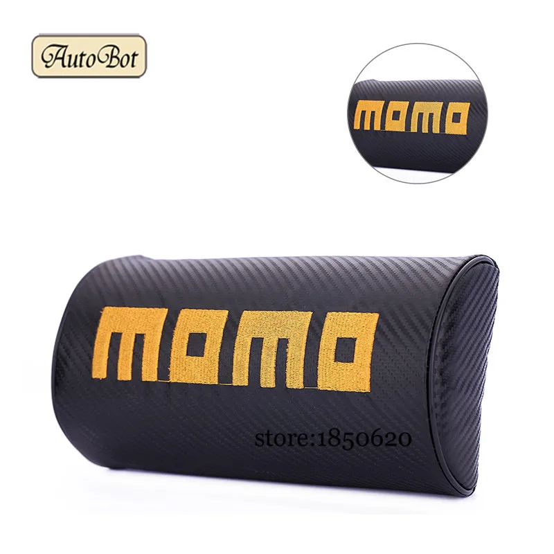 universal for MOMO logo Car Headrest Supplies Neck Head Rest pillow BENZ Buick Cadillac Chevrolet Citroen Dodge Ford | Автомобили и