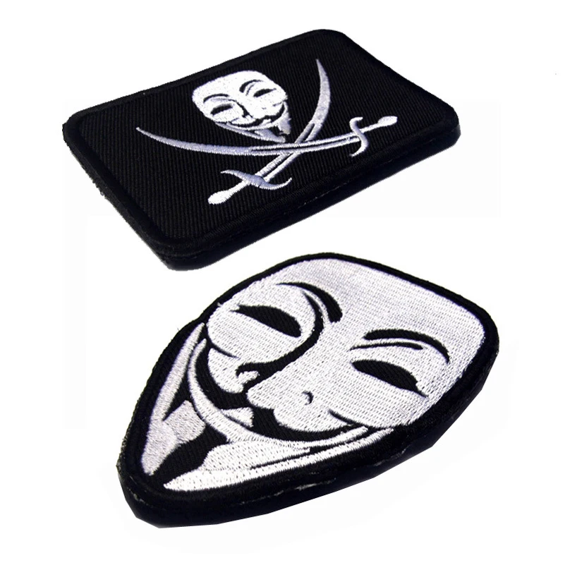 Navy SEALs Jolly Roger Pirate Skull Crossed Swords Embroidered PVC Patch - Military Tactical Army Badge image 3