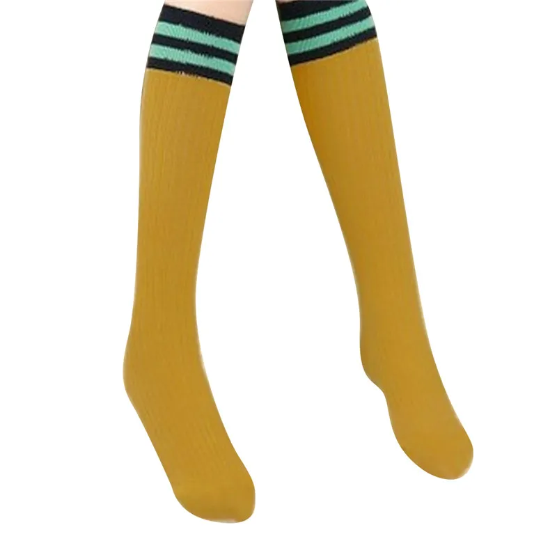 

3-11T Infant Baby Kids Toddlers Girls Over Knee High Stocking Tights Leg Warmer Stockings Striped knit pantyhose