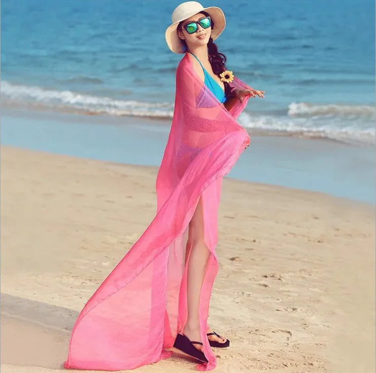 2019 Cheap Summer Style Fold Chiffon Scarf Uneven Mantillas Ladies Scarves Beach Towels And Shawls |