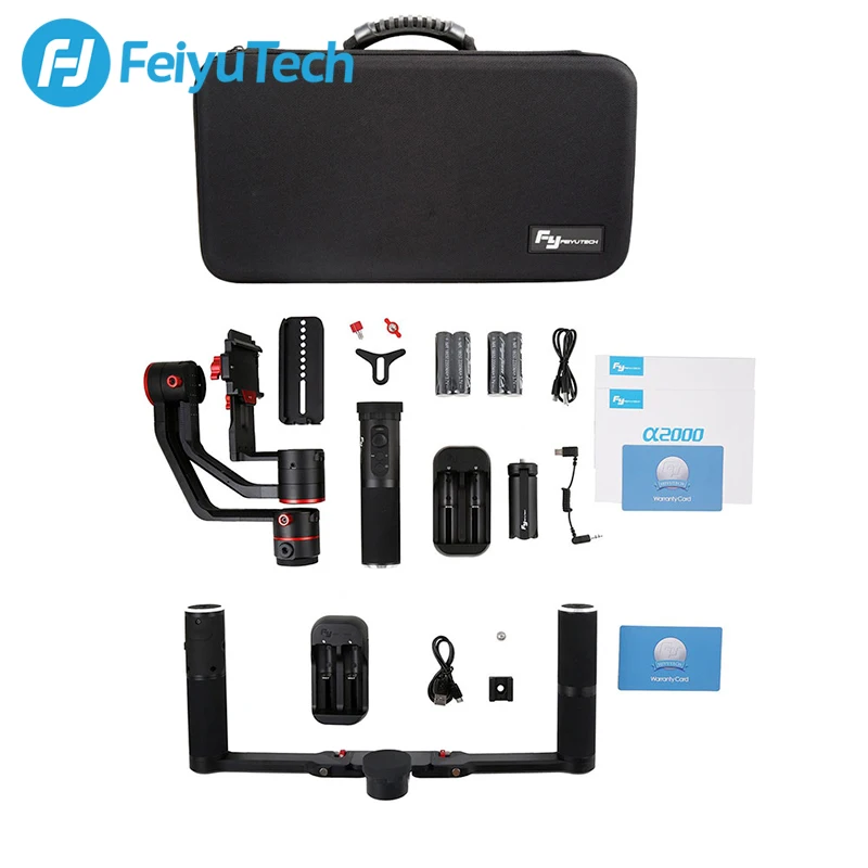 Feiyu a2000 приложение управления 2 5 кг нагрузки 3 оси Gimbal DSLR Камера Стабилизатор