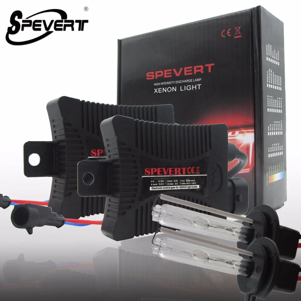 SPEVERT 35 Вт Bi X-Enon светильник H13 9004 9007 H4 9003 H1 H3 H7 H8 H9 H11 9005 HB3 9006 HB4 880 881 H27 H16 ксеноновых фар, Высокопрочная конструкция преобразования лампы