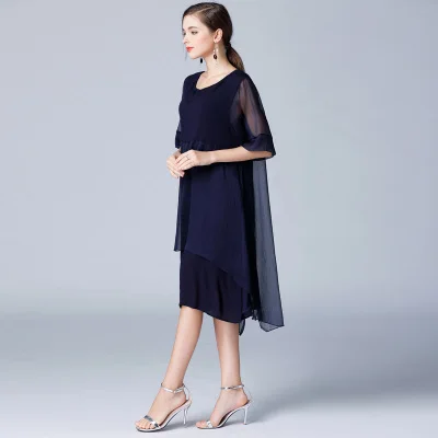 Женское платье boho Новое поступление 2020 шифоновое из двух частей с коротким