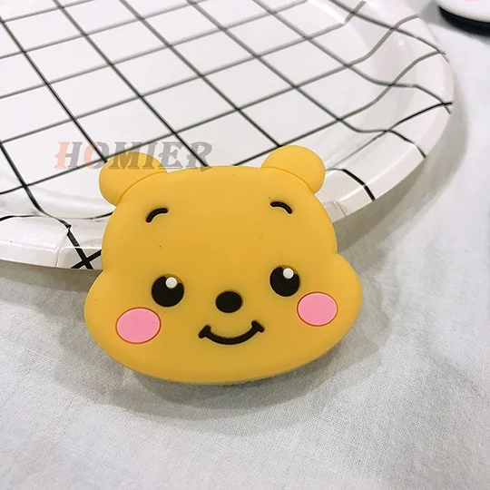 Smilebear Универсальный кронштейн-подставка для телефона, расширяющаяся подставка, растягивающийся держатель для телефона, милая мультяшная подставка для iphone XS X xiaomi - Цвет: Smilebear