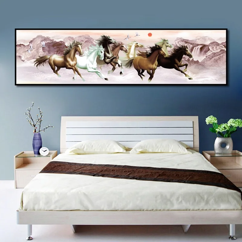 

Running Horse Animals Canvas Painting Chinese Classical Ink Posters and Prints Modern Home Decoration Wall Art Picture for Room