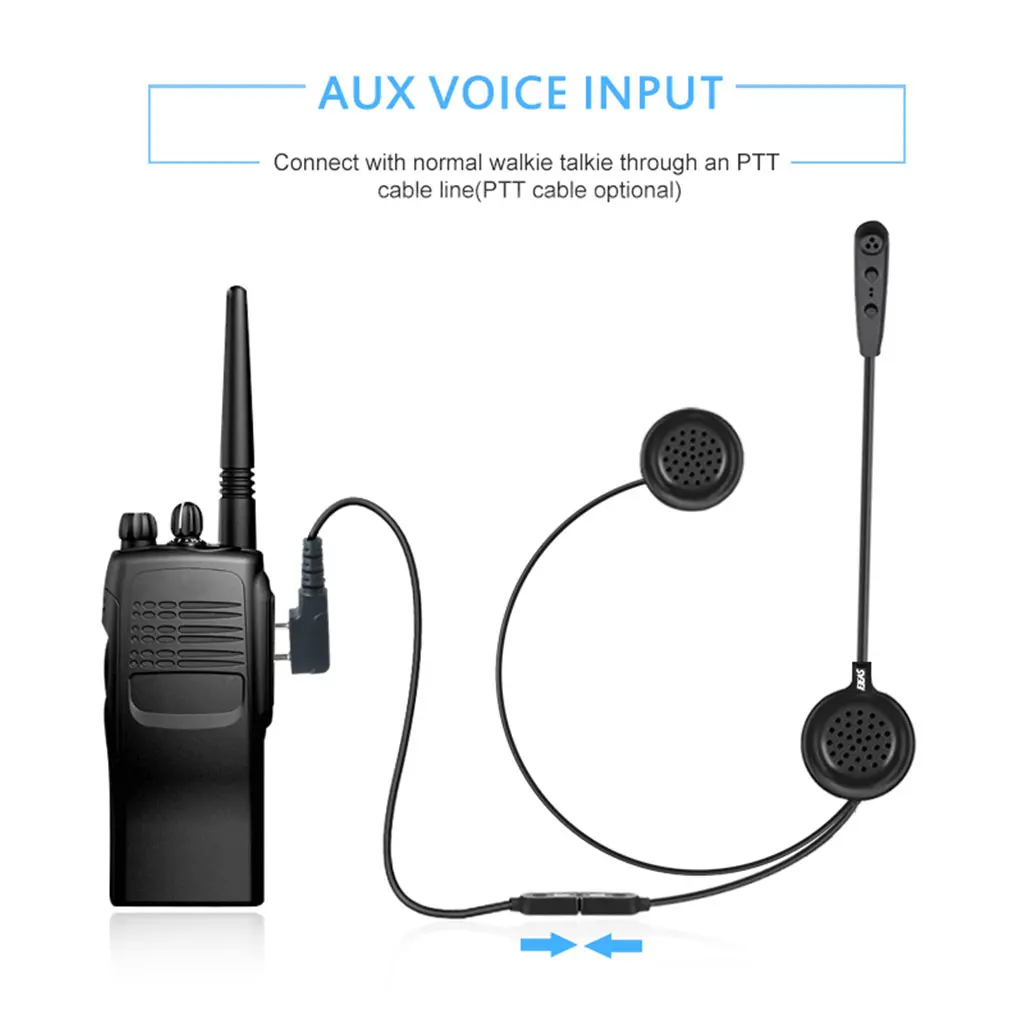 EJEAS E200 300m Bluetooth мотоциклетный шлем внутренняя связь радиосвязь гарнитура может