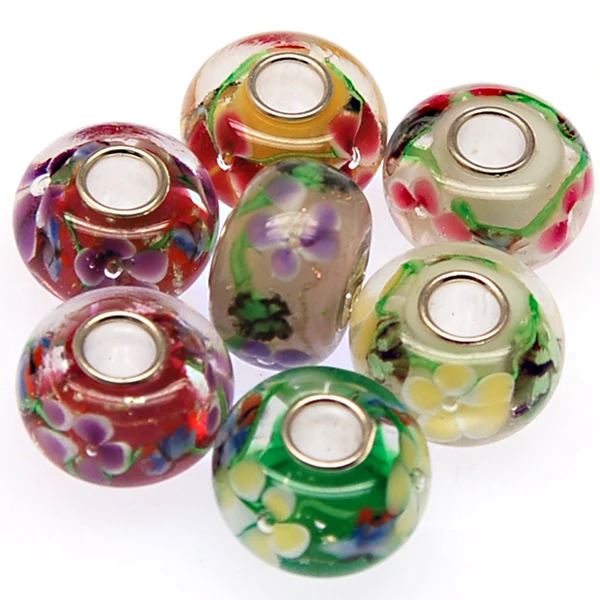 Высококачественные бусины-разделители из муранского стекла в европейском стиле