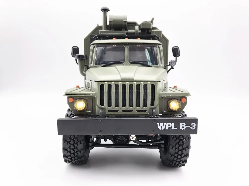 B36 WPL RC грузовик Урал 1/16 2,4G 6WD пульт дистанционного управления Военный Грузовик Рок Гусеничный автомобиль Хобби Игрушки для мальчиков Рождественский подарок игрушки