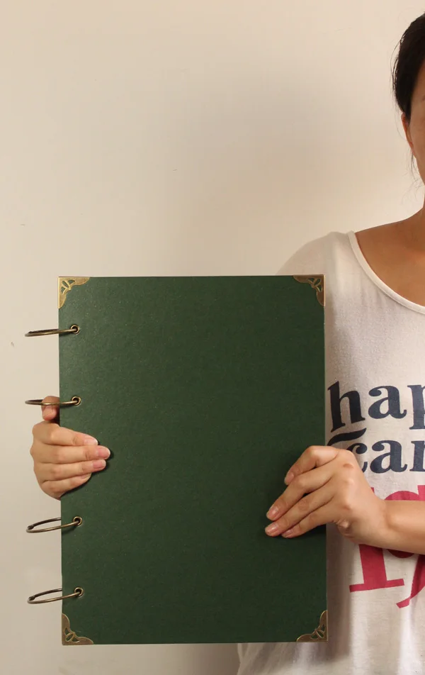 Зеленый альбом сделай сам толстая наклейка типа ручная роспись подпись на эту