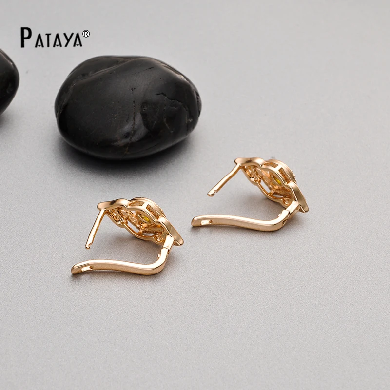 Женские серьги-капельки PATAYA романтичные серьги из розового золота цвета