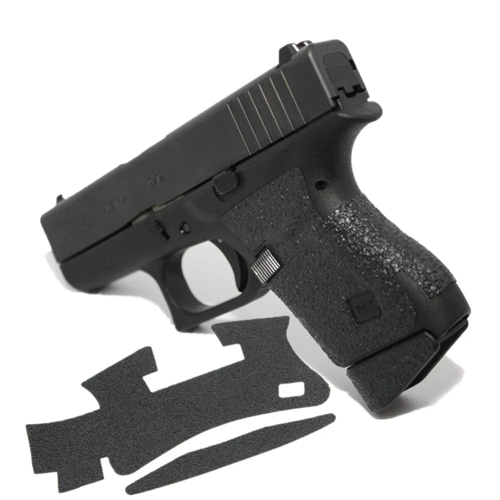Резиновая текстурная обмотка на заказ для Glock 43 43X48 Пистолетная рамка для ружья клейкая лента 9 мм ручка удлинитель журнал Нескользящая лента