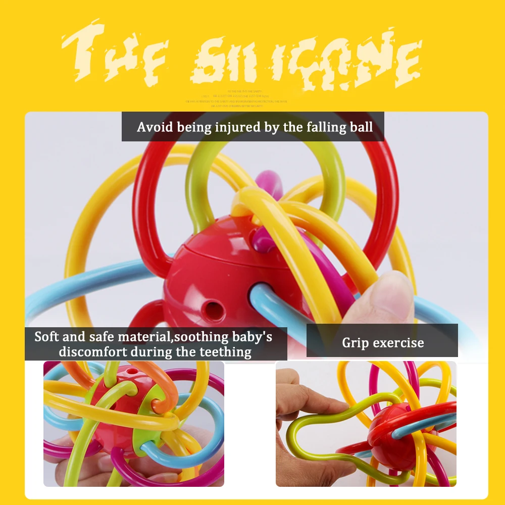 Новинка 2017 года детские шар погремушка прорезыватель зубов в виде руки
