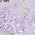 ZOTOONE 1000 шт.лот Цветочные Стразы светло-фиолетовые кристаллы 4-6 мм камни без горячей фиксации клейкие Стразы для одежды E