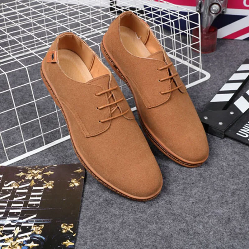 Кроссовки REETENE мужские из флока повседневные замшевые модная весенняя обувь