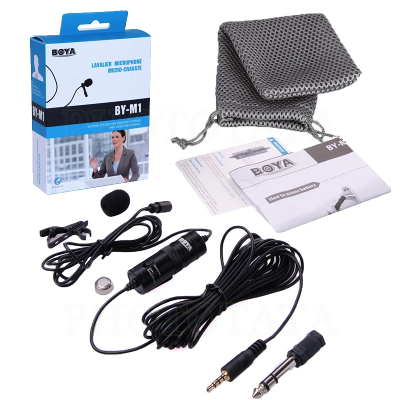 BOYA by-m1 Lavalier конденсаторный микрофон смартфона для iPhone 6S Plus Samsung S6 и DSLR видеокамеры
