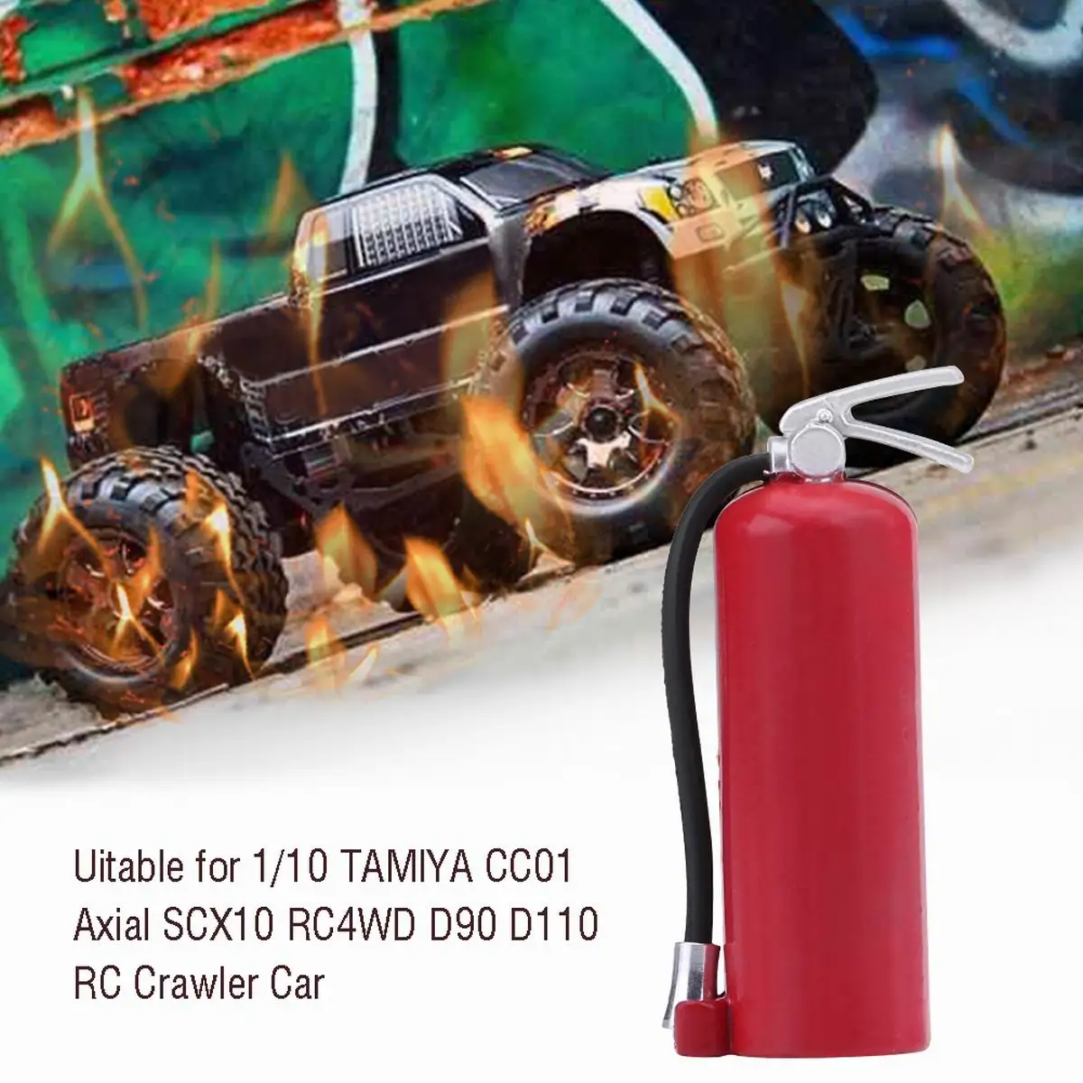 1/10 весы Огнетушитель RC Рок Гусеничный аксессуар для AMIYA CC01 RC4WD N8K0|Детали и аксессуары| |