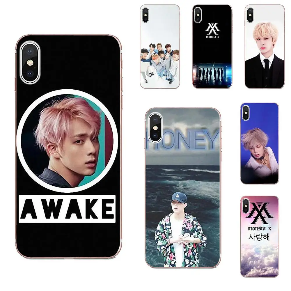 Monsta X Kpop Boy для Xiaomi Mi3 Mi4 Mi4C Mi4i Mi5 Mi 5S 5X 6 6X A1 Max Mix 2 Note 3 4 Painted|Чехлы-накладки| |