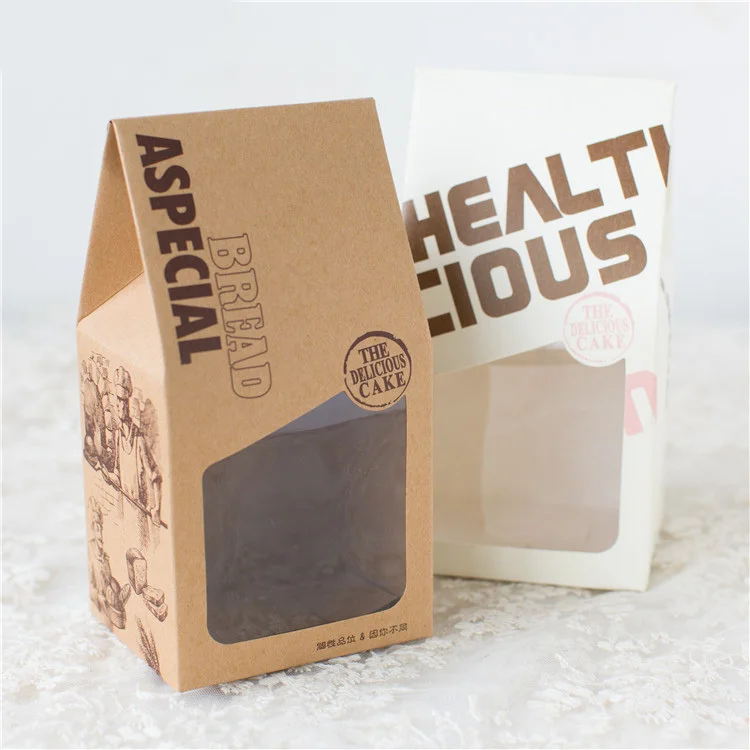 

Бесплатная доставка, винтажная упаковка для выпечки, белая, коричневая портативная ручная коробка для конфет и десертов, подарочная упаков...