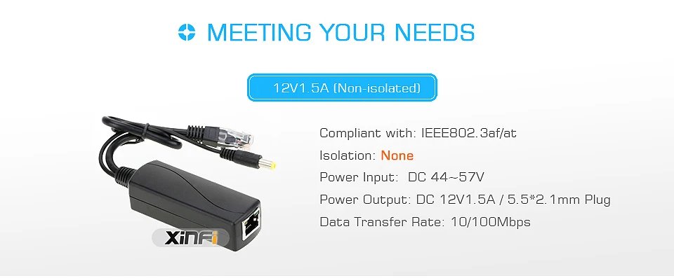 48 В до 5 В 12 в активный изолированный PoE сплиттер IEEE802.3af/at 12 в водонепроницаемый гигабитный poe сплиттер 5 в Micro USB poe для Raspberry Pi