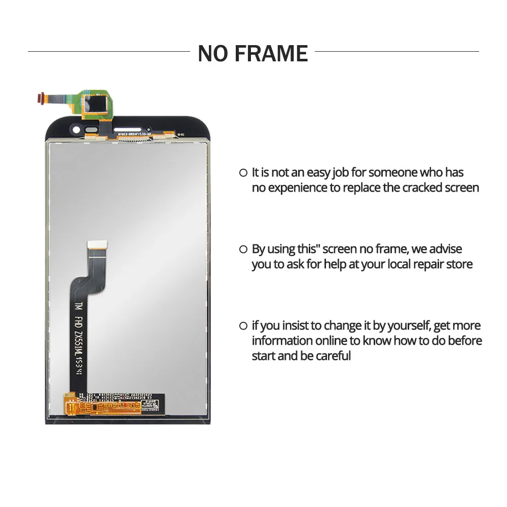 5.5&quot inch ZX551ML LCD For Asus Zenfone Zoom Display Touch Screen Digitizer Full Assembly free tools | Мобильные телефоны и