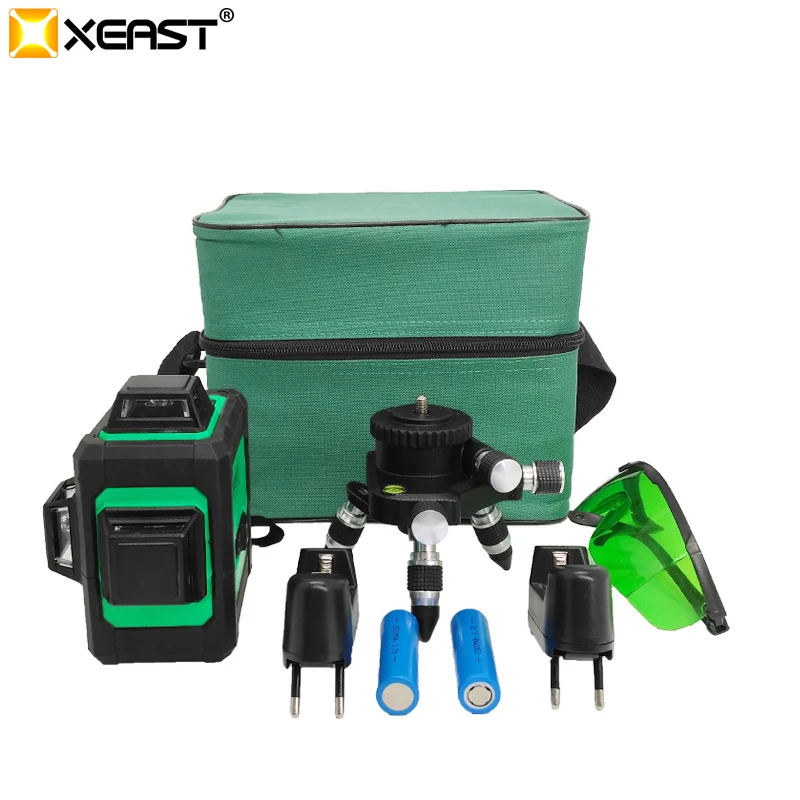 Лазерный уровень XEAST лазерный с зеленым лучом и поворотом на 360 градусов|laser level
