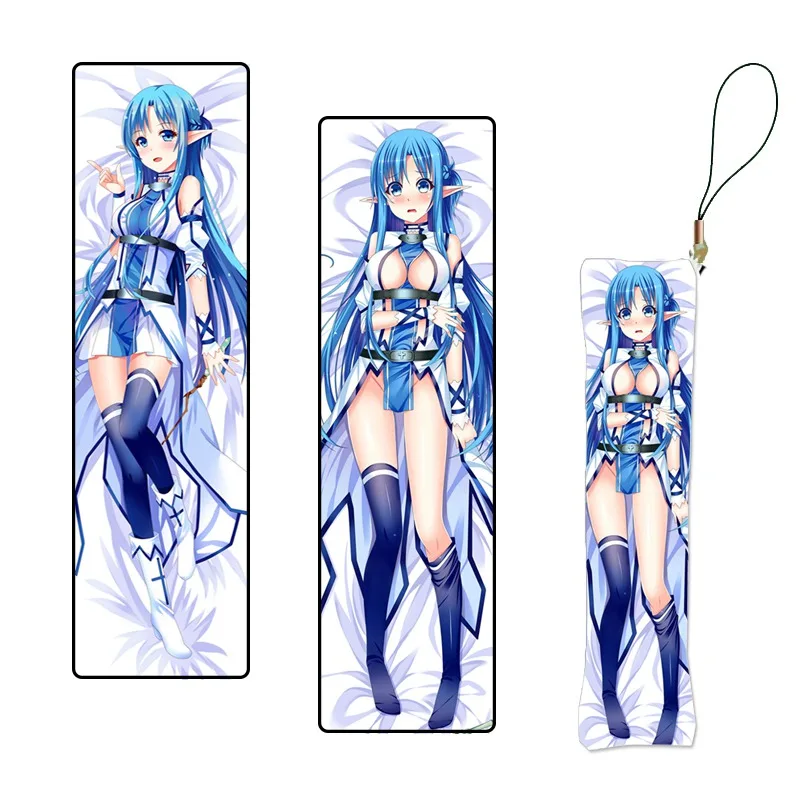 

Sword Art Online Gun Gale Online Anime Keychain Figure SAO GGO Pillow Mini Dakimakura Key Chain Phone Strap Wholesale Lot