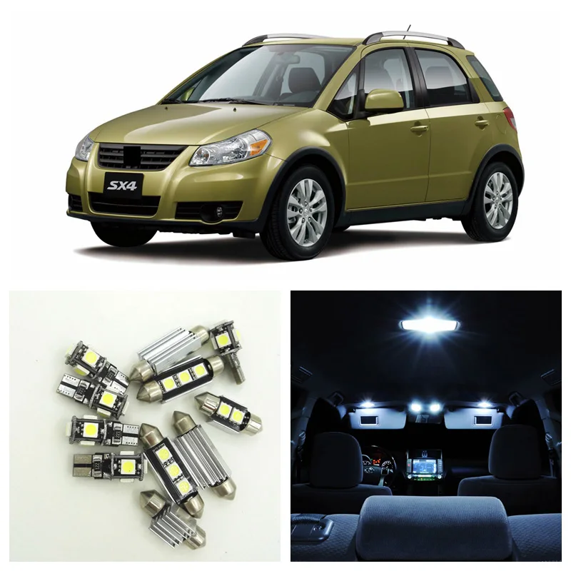 9 шт. белая автомобильная лампа светодиодный светильник лампы внутренняя посылка