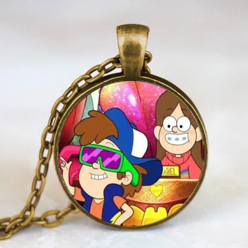 Ожерелье с кулоном в стиле стимпанк изображением мультфильма таинственности