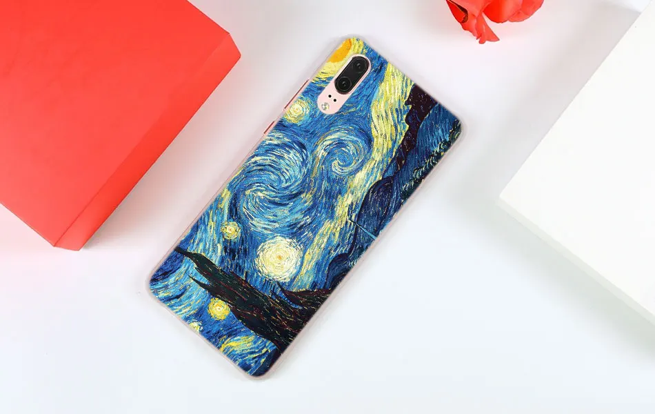 Чехол Ван Гог Звездная ночь для huawei P30 P20 Lite P10 Lite mate 10 Pro 20 Lite жесткий чехол для телефона