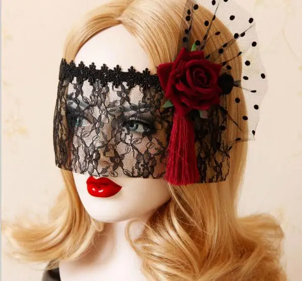 

Women Sexy Lace Eye Mask Party Masks For Masquerade flower Halloween Costumes Carnival Mask