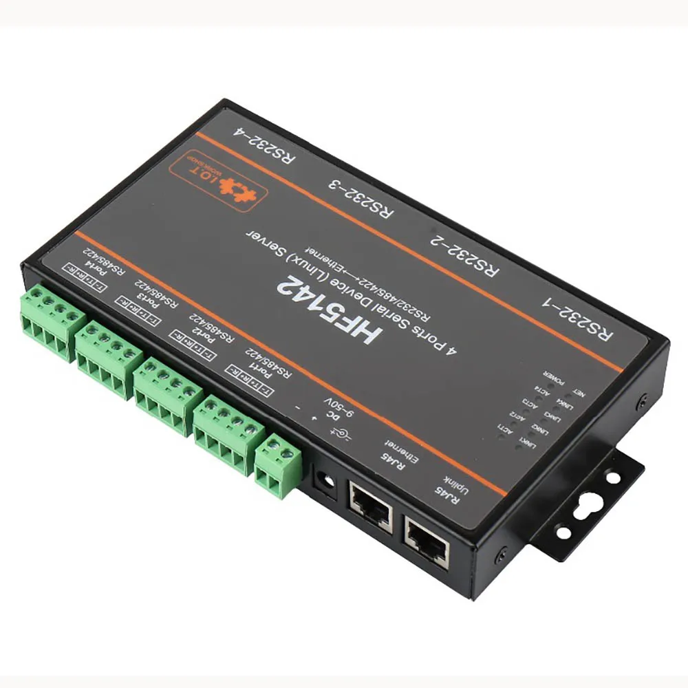 Серверное устройство с 4 портами система Linux RS232/RS485/RS422 для Ethernet конвертера TCP IP Telnet