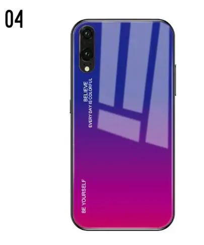 04 Для samsung Galaxy A10 A20 A30 A40 A50 A60 A70 Galaxy S10 Plus S10e чехол из закаленного стекла цветной защитный чехол для телефона - Цвет: 04