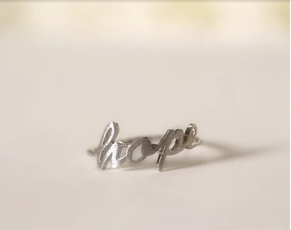 Модный &quotНадежда&quot буквы кольцо надеемся поверхность для рисования 30 штук в