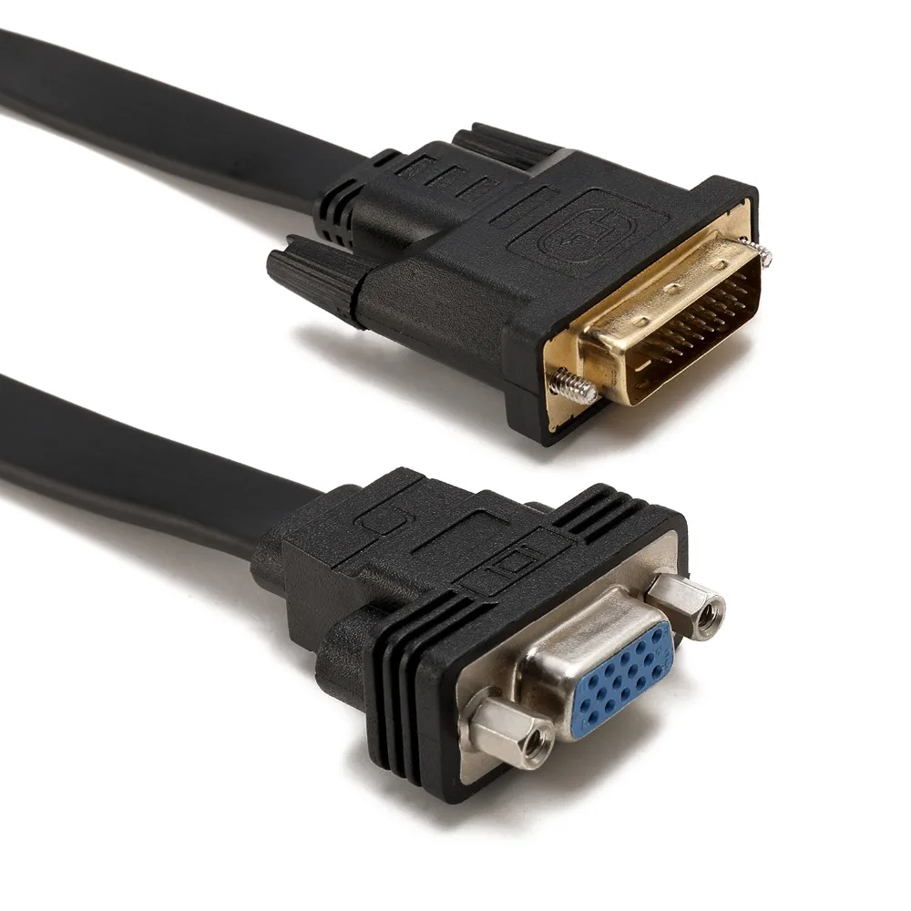 dvi d vga cable adapter Active DVI-D to VGA Male Female converter for pc | Audio &amp Video Cables