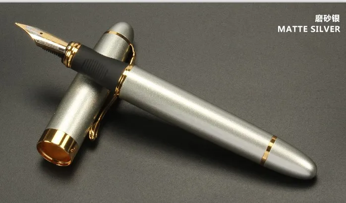 Jinhao 450 Золотой зажим высокого качества авторучка 0,5 мм перо для студентов чернила для письма ручки 18 цветов на выбор школьные принадлежности - Цвет: G