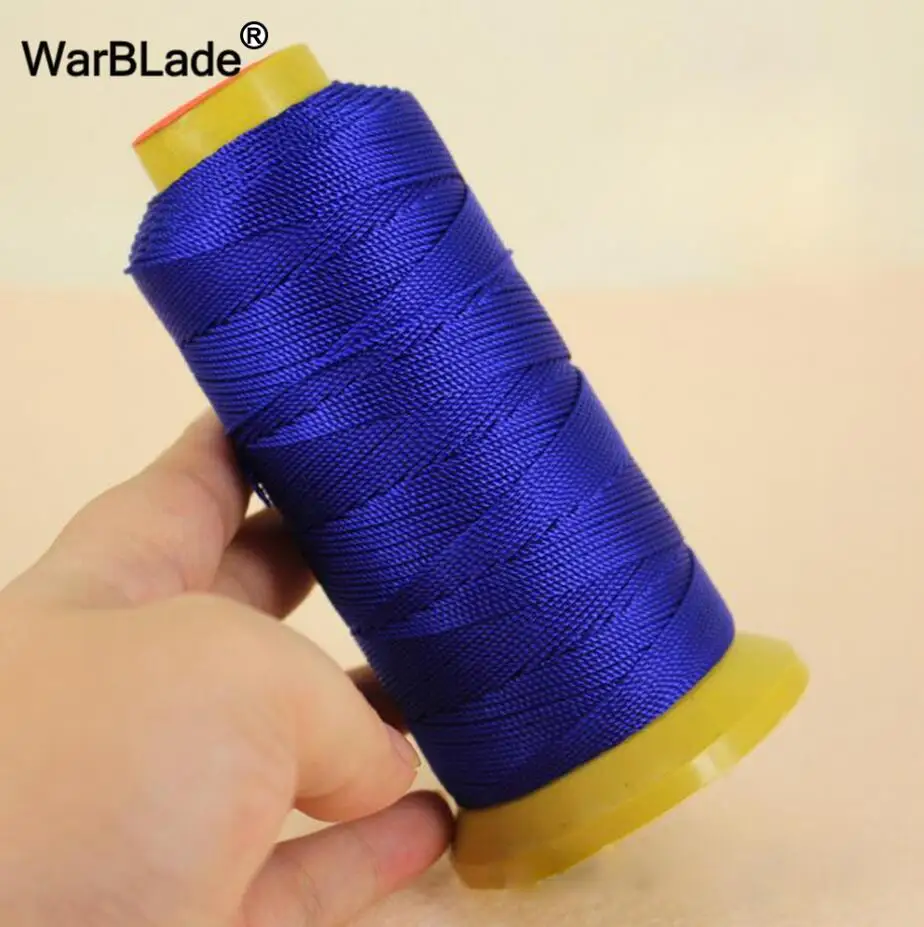 Royal blue WBL нейлоновый шнур 0,2 мм 0,4 мм 0,6 мм 0,8 мм 1 мм Полиамид шнур швейные нитки веревки шелк Бисер строка для DIY плетеный провод для изготовления ювелирных изделий - Цвет: Royal blue