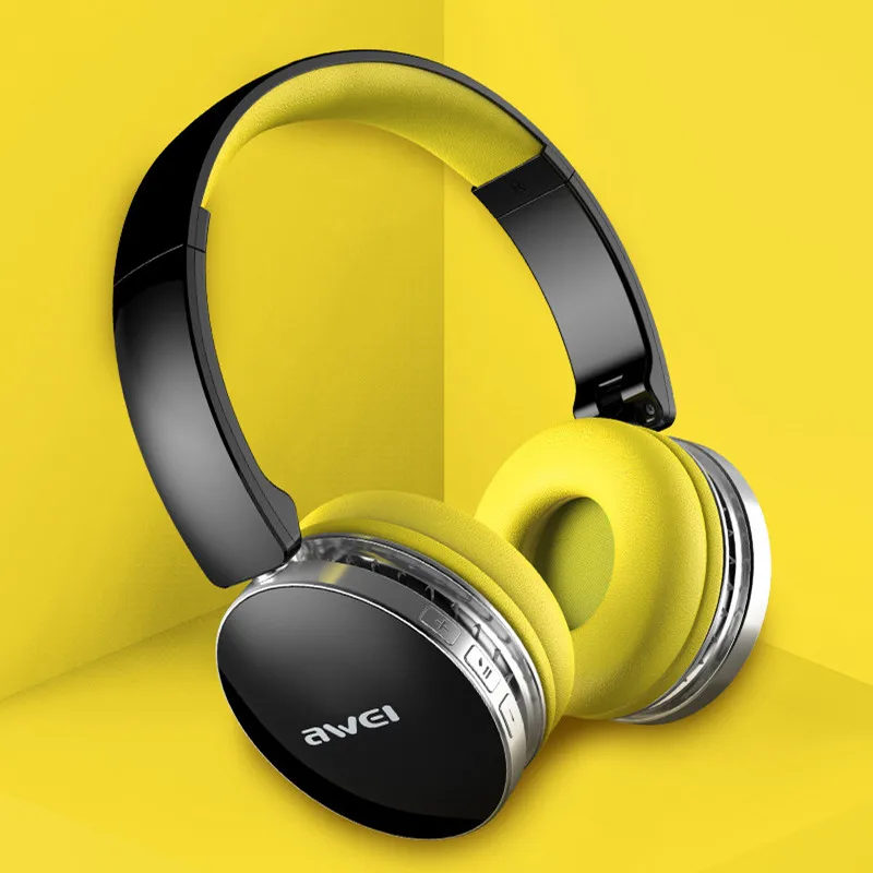 AWEI A500BL 2 в 1 складные Проводные/беспроводные bluetooth наушники стерео спортивные
