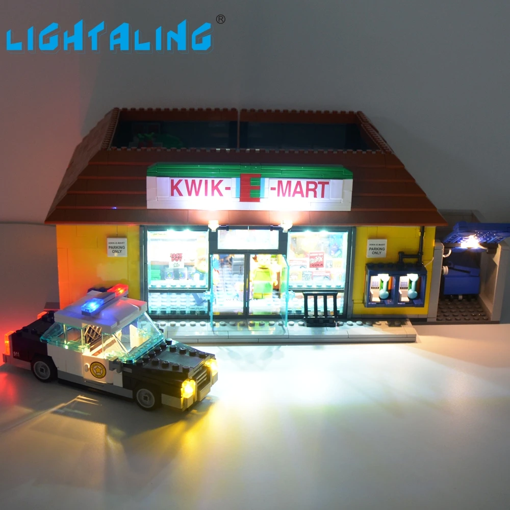 Набор осветительных светодиодных ламп для Kwik-E-Mart, комплект осветительных приборов, совместимый с 71016 игрушкой для строительных блоков
